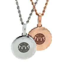 Load image into Gallery viewer, Gold and Diamond Round Shaped Memory Pendant (choose your color)
