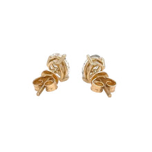 Load image into Gallery viewer, 14k yellow gold lab diamonds earring.