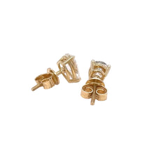 Load image into Gallery viewer, 14k yellow gold lab diamonds earring.