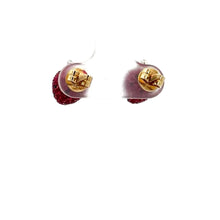 Load image into Gallery viewer, Gold and Natural Ruby Fancy Earrings.