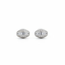 Load image into Gallery viewer, Gold and Natural diamonds Fancy spade Pavé Earrings.