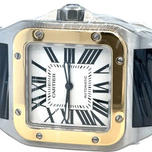 Load image into Gallery viewer, Cartier XL Santos TwoTone White Dial Yellow Gold Bezel