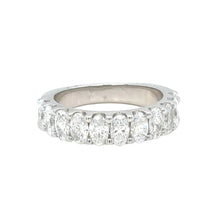 Load image into Gallery viewer, 14k white gold and lab diamonds ring