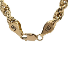 Load image into Gallery viewer, 14k Yellow Gold Rope Chain.