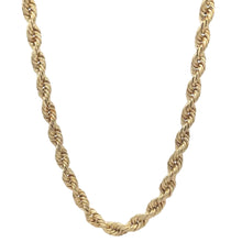 Load image into Gallery viewer, 14k Yellow Gold Rope Chain.