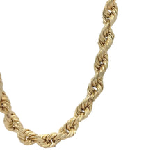 Load image into Gallery viewer, 14k Yellow Gold Rope Chain.