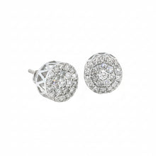 Load image into Gallery viewer, White gold and diamond Earrings