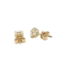 Load image into Gallery viewer, 14kt Yellow gold lab grown round diamond