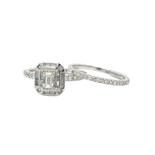 Load image into Gallery viewer, 14k White Gold and Diamond 2-piece Engagement Ring