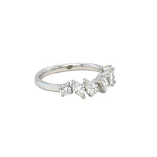 Load image into Gallery viewer, 18k White Gold &amp; Multi Shape diamond cluster Ring.