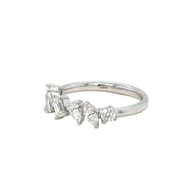 Load image into Gallery viewer, 18k White Gold &amp; Multi Shape diamond cluster Ring.