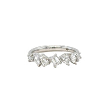 Load image into Gallery viewer, 18k White Gold &amp; Multi Shape diamond cluster Ring.