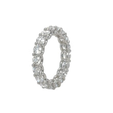 Load image into Gallery viewer, 14k white gold and Lab diamonds Eternity ring