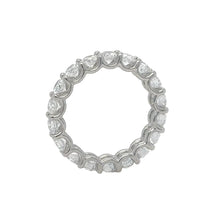 Load image into Gallery viewer, 14k white gold and Lab diamonds Eternity ring