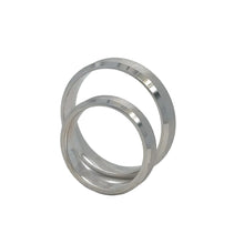 Load image into Gallery viewer, His and Hers 14k White Gold Wedding Band Rings