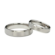 Load image into Gallery viewer, His and Hers 14k White Gold Wedding Band Rings