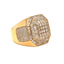 Load image into Gallery viewer, 14k yellow gold and diamond Men`s Band