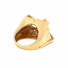 Load image into Gallery viewer, 14k Yellow Gold &amp; Natural Diamonds Men's Ring.