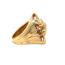 Load image into Gallery viewer, 14k Yellow Gold &amp; Natural Diamonds Men's Ring.