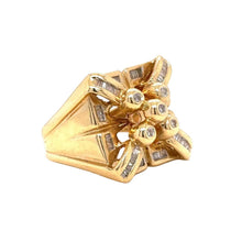 Load image into Gallery viewer, 14k Yellow Gold &amp; Natural Diamonds Men's Ring.