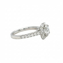 Load image into Gallery viewer, 18k white gold and lab diamond engagement ring