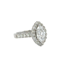 Load image into Gallery viewer, 14k White gold and lab Engagement ring