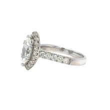 Load image into Gallery viewer, 14k White gold and lab Engagement ring