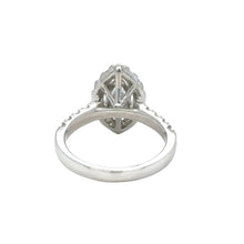 Load image into Gallery viewer, 14k White gold and lab Engagement ring