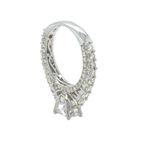 Load image into Gallery viewer, 18k white gold and Luxury Cathedral style Halo lab diamond engagement ring