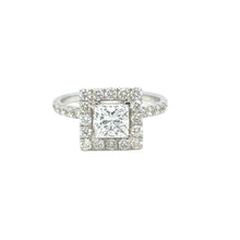 Load image into Gallery viewer, 18k white gold and lab diamond engagement ring