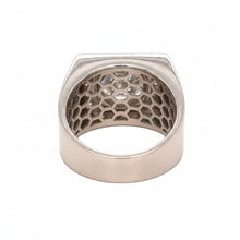 Load image into Gallery viewer, 14k White gold and Natural diamonds Men's Ring.