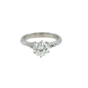 Platinum and diamond Engagement Ring