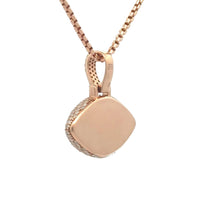 Load image into Gallery viewer, 14k Gold Evil Eye Diamond Pendant and Gold box Chain Set ( Choose your color )