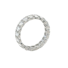 Load image into Gallery viewer, 14k White Gold and Lab diamonds Eternity Ring