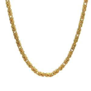 Yellow gold Byzantine Chain