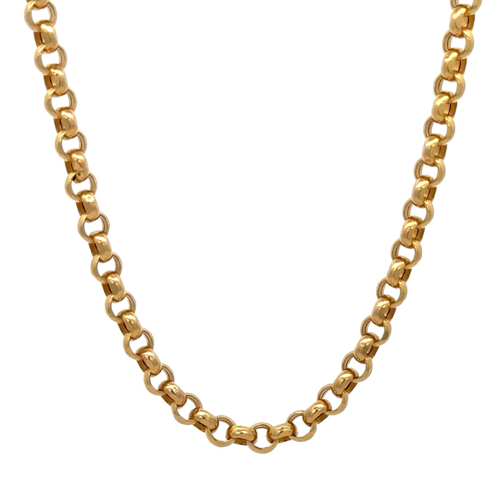 Yellow gold Rollo Belcher Chain