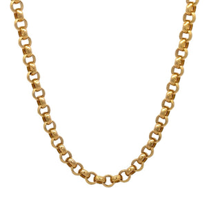 Yellow gold Rollo Belcher Chain