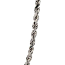 Load image into Gallery viewer, 14k white gold Rope chain