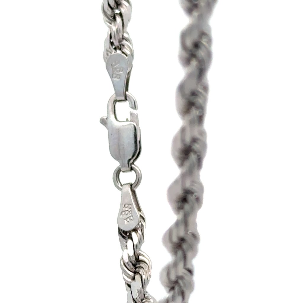 White gold Rope chain (Solid)