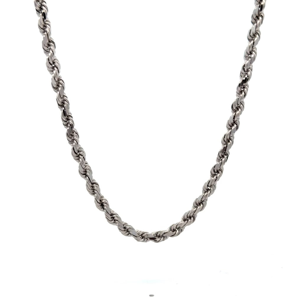 14k white gold Rope chain