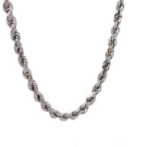 14k white gold Rope chain