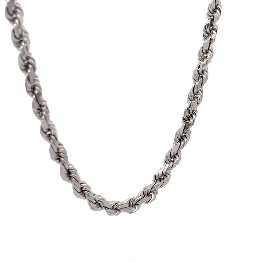 White gold Rope chain (Solid)