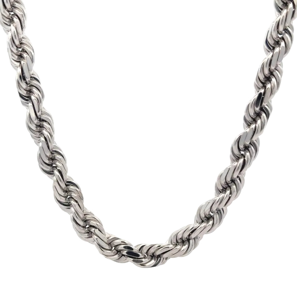 White gold Rope chain (Solid)