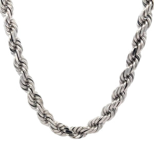 White gold Rope chain (Solid)