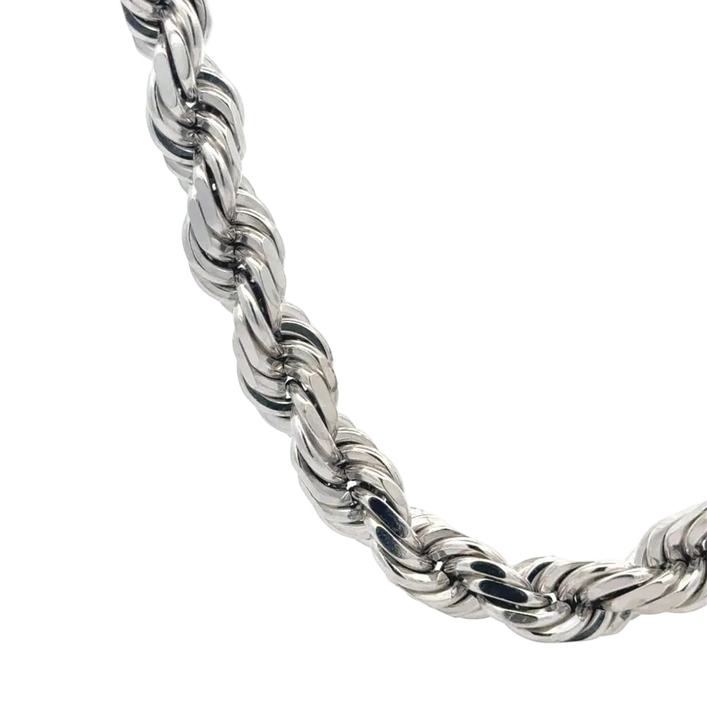 White gold Rope chain (Solid)