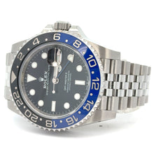 Load image into Gallery viewer, Model # 126710BLNR 40mm Rolex GMT Master II &quot;Batgirl&quot; Watch with stainless steel jubilee band (ROLEX BOX &amp; PAPERS)