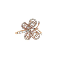 Load image into Gallery viewer, VVS/vs high clarity diamonds set in a 18k white gold Fancy Bracelet and Butterfly Ring (VALENTINE`S DAY SPECIAL)