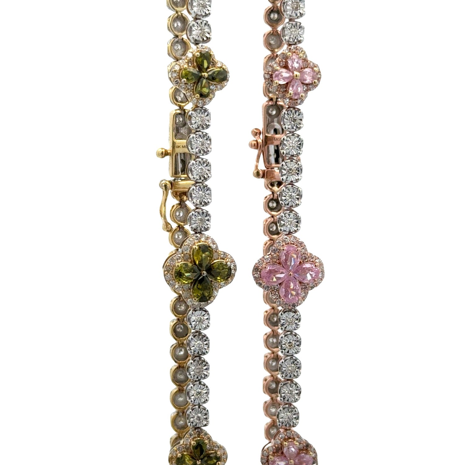 Gold and Diamond Fancy Bracelet (choose your color)