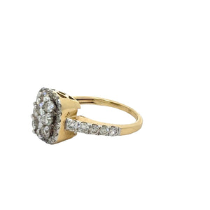 14K 3 Piece Bridal set Ladies Engagement Ring with Round Diamonds