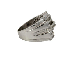 Load image into Gallery viewer, 14k White Gold and Diamond Men&#39;s Ring with Princess and Baguette Cuts